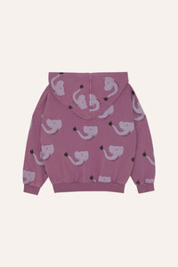 Elephants Allover Kids Zip Sweatshirt