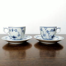 Load image into Gallery viewer, Royal Copenhagen Blue Fluted | ロイヤルコペンハーゲン　ブルーフルーテッド カップ＆ソーサー２客| Royal Copenhagen的复古板 - Stellina