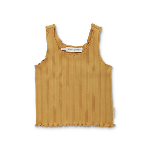 RIB SINGLET TOP HONEY