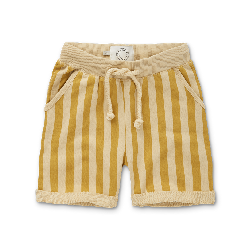 [30%OFF] SWEAT SHORT STRIPE PRINT