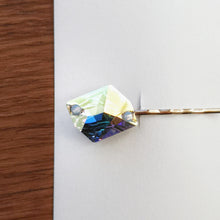 Load image into Gallery viewer, Swarovski hair clip- Cosmic - Aurora Boreale 3265 x pastel blue small stones - Stellina