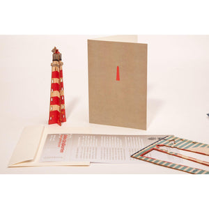 3D DECORATION GREETING CARD/envelope-Lighthouse - Stellina