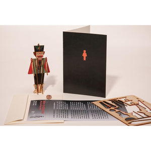 3D DECORATION GREETING CARD/envelope-Nutcracker - Stellina