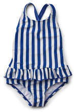 Load image into Gallery viewer, [50%OFF] Amara swimsuit Stripe - Surf blue/Creme de la creme - Stellina