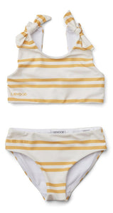 [50%OFF] Bow bikini set - Stripe: Creme de la creme/Jojoba - Stellina