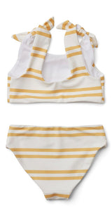 [50%OFF] Bow bikini set - Stripe: Creme de la creme/Jojoba - Stellina