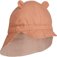 Load image into Gallery viewer, [50%OFF] Gorm reversible seersucker sun hat // Stripe Tuscany rose / Sandy - Stellina