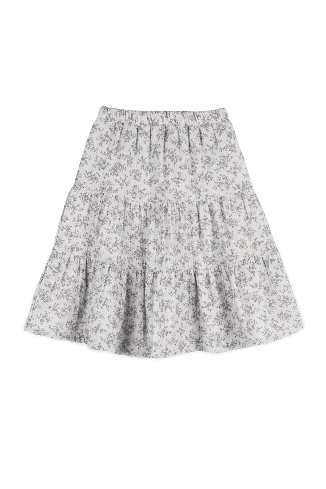 [60%OFF]FLOWERS PRINT MUSELINE SKIRT - Stellina