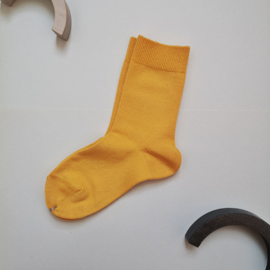 Plain short socks-YELLOW (630)