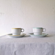 Load image into Gallery viewer, Sarreguemines | Vintage cup&amp;saucer x2 ヴィンテージカップx2 ① | Sarreguemines的复古板 - Stellina