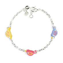 Load image into Gallery viewer, Bracelet enfant 3 motifs argent 925-Small birds - Stellina