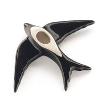 Load image into Gallery viewer, Ceramic swallow negro- S - Stellina