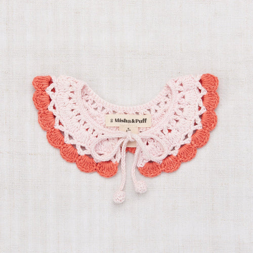 Crochet Scallop Skating Collar - English Rose - Stellina