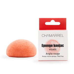 EPONGE KONJAC VISAGE -ARGILE ROUGE | BOÎTE - Stellina