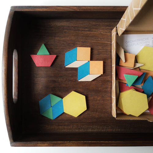 GEOMETRIC PATTERN WOODEN BLOCKS (40 PIECES) - Stellina