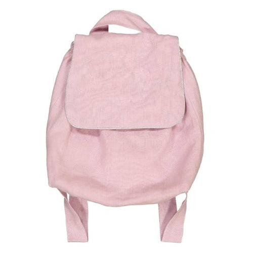 Linen backpack-pink - Stellina