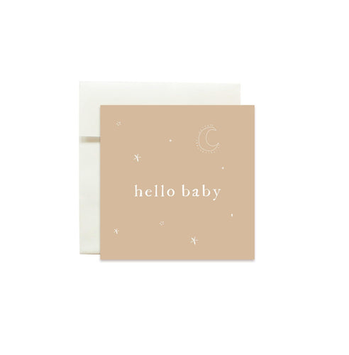 MINI card and envelope-Hello baby sand - Stellina