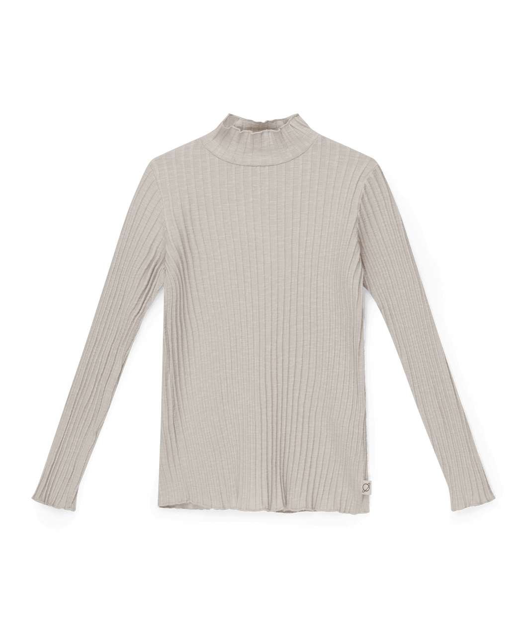 My Little Cozmo Organic rib T-shirt-Light grey - Stellina