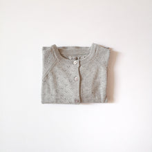 Load image into Gallery viewer, Organic cotton knit cardigan Maja-Light grey - Stellina