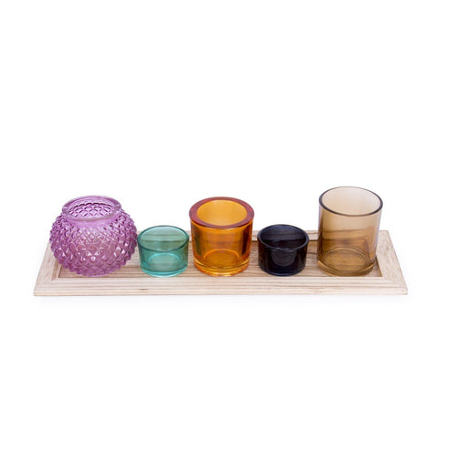 Rectangular candle holder tray hf - Stellina