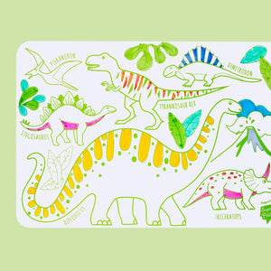 REUSABLE silicon drawing set-DINO - Stellina