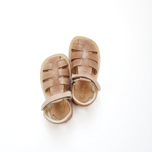 Sandals -Trapper sabbia rubber sole/velcro (in-stock) - Stellina