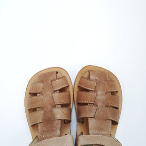 Sandals -Trapper sabbia rubber sole/velcro (in-stock) - Stellina