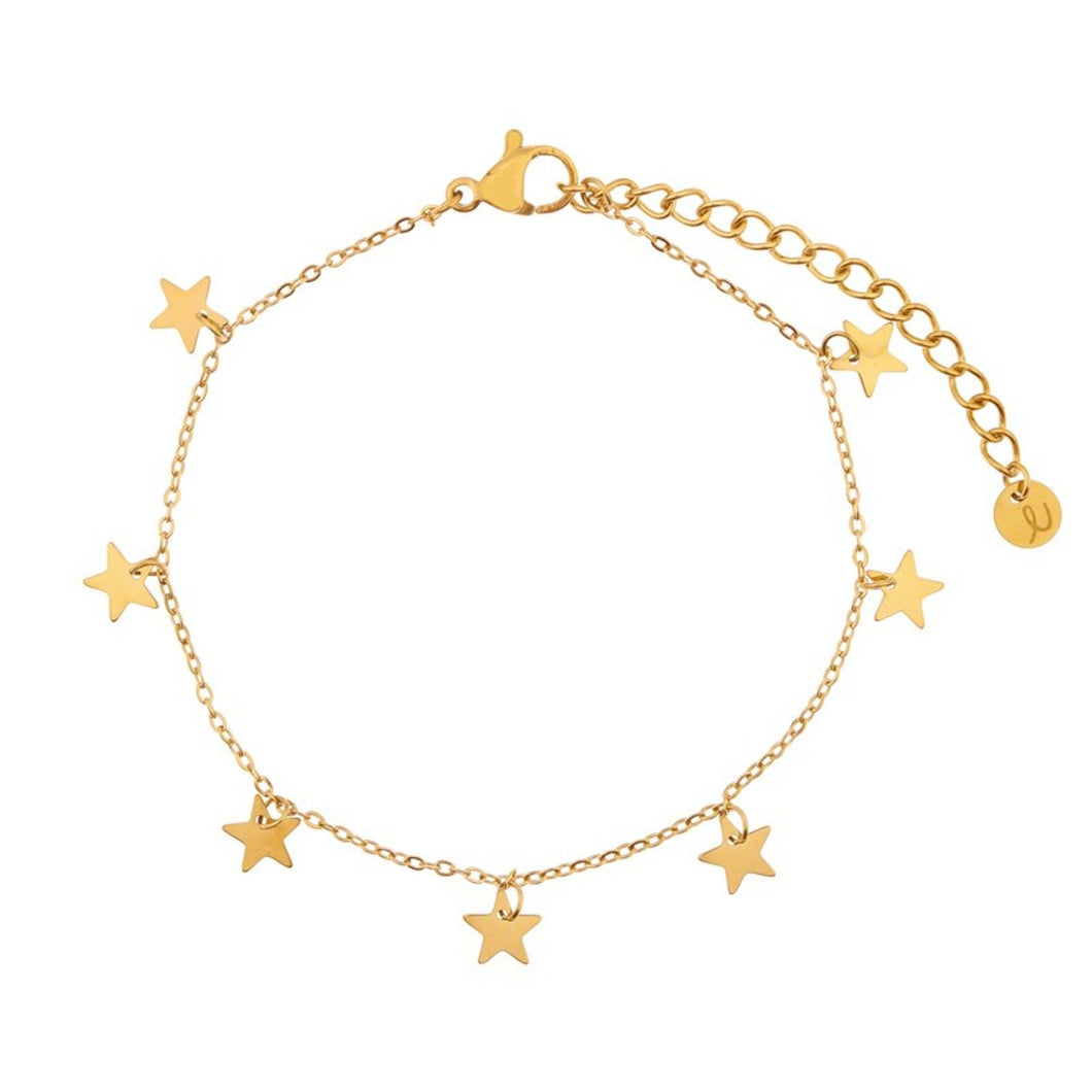 Stainless steel BRACELET A LOT OF STARS - CHILD - GOLD - Stellina